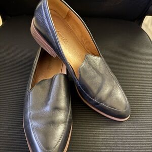 Madewell Black Leather Loafers
